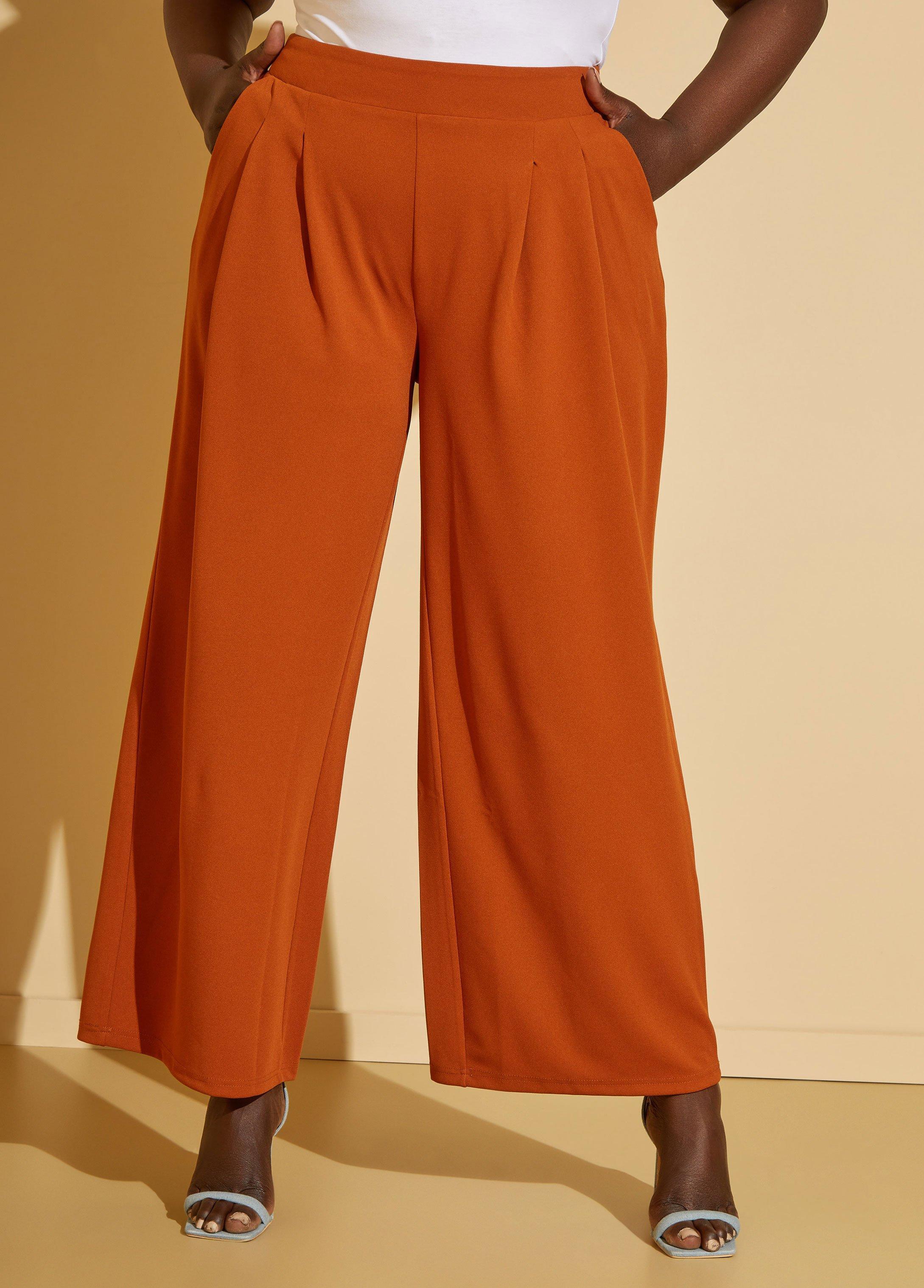 Pleated Wide Leg Trousers Product Image