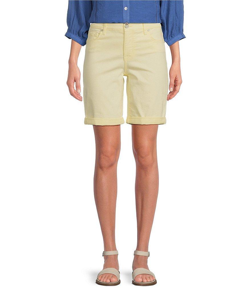 Code Bleu Soho Stretch Denim Bermuda Shorts Product Image