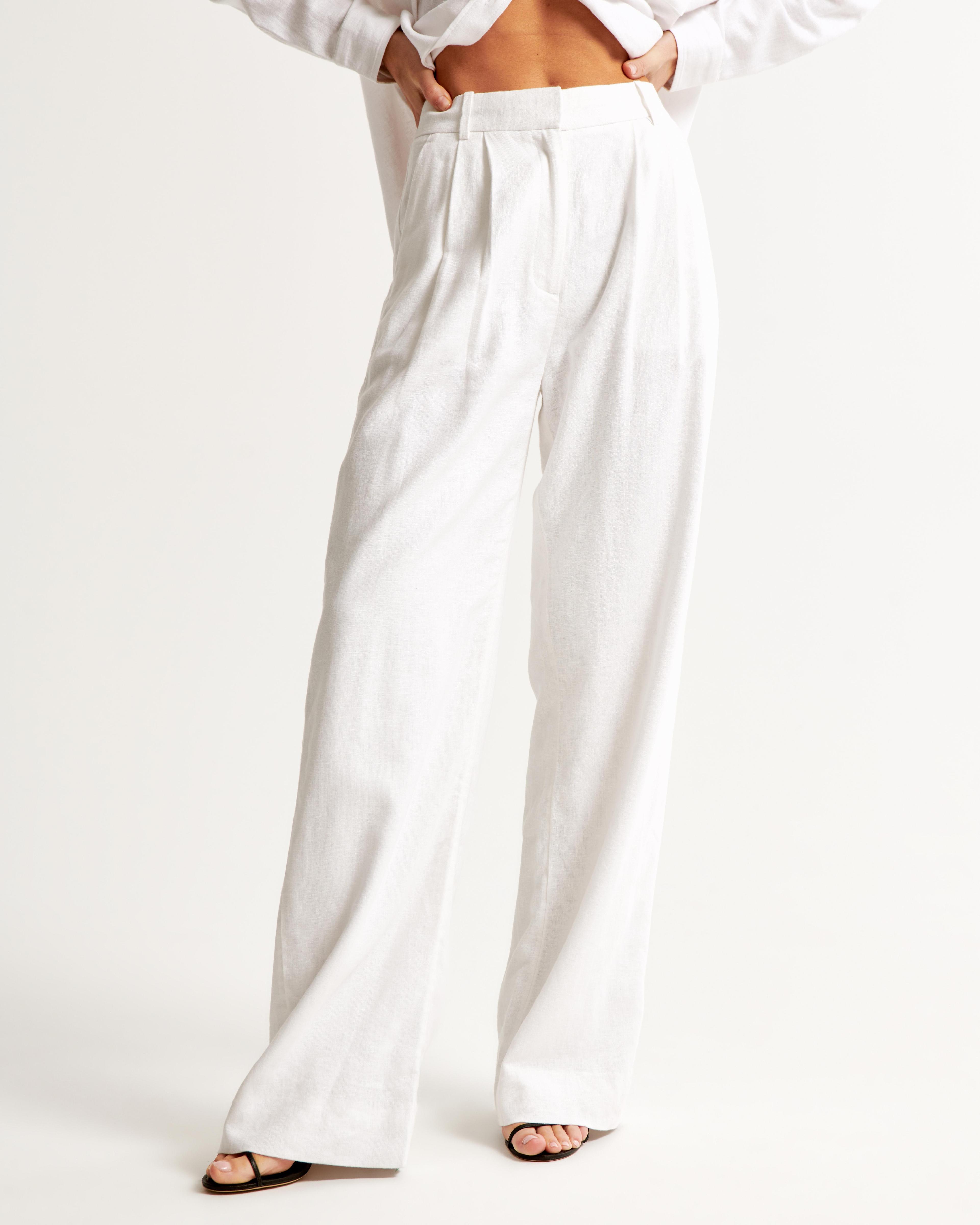 A&F Sloane Tailored Linen-Blend Pant Product Image