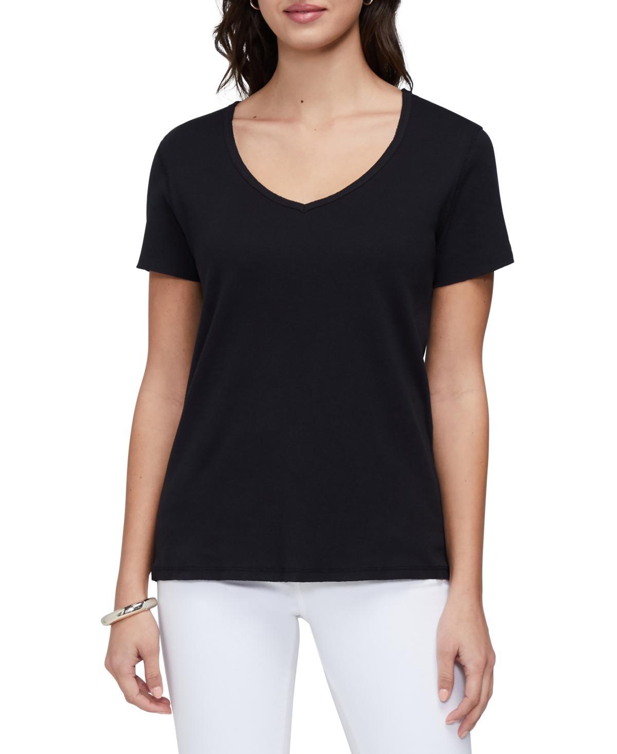 Three Dots Womens V-Neck Short Sleeve T-Shirt Product Image