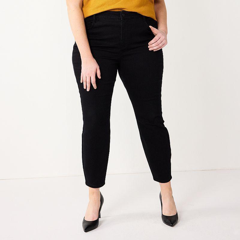 Plus Size Nine West High Rise Sculpting Skinny Jeans, Womens Product Image