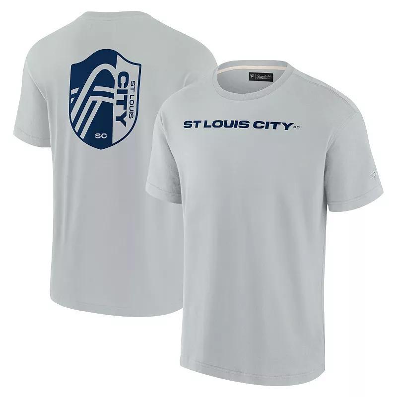 Mens Fanatics Signature Gray St. Louis City SC Oversized Logo T-Shirt Product Image