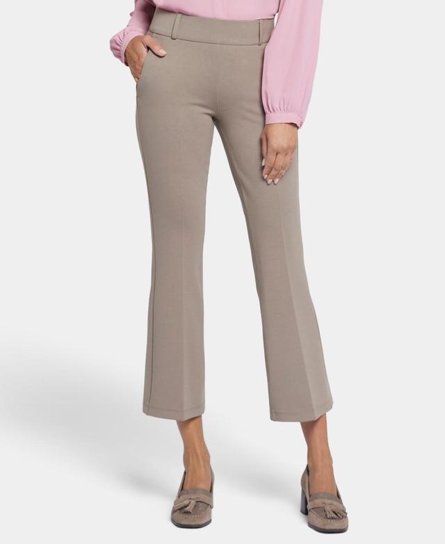 NYDJ Womens Pull-On Flared Ankle Trouser Pants in Saddlewood, Regular, Size: XL Product Image