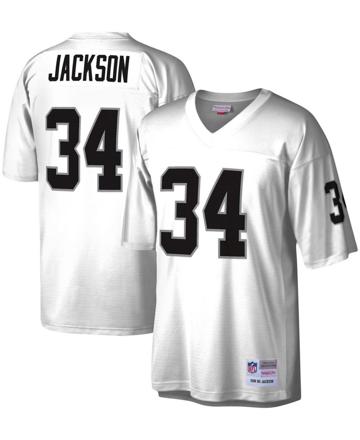 Mens Mitchell & Ness Bo Jackson White Las Vegas Raiders Legacy Replica Jersey - White Product Image