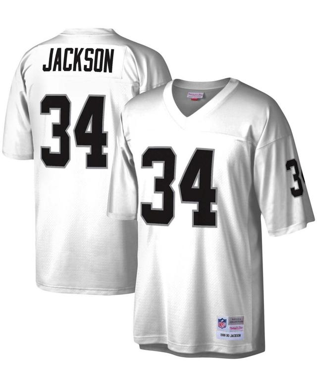 Mens Mitchell & Ness Bo Jackson White Las Vegas Raiders Legacy Replica Jersey - White Product Image