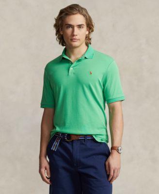 Men's Classic Fit Soft Cotton Polo In Resort Green Heather Product Image