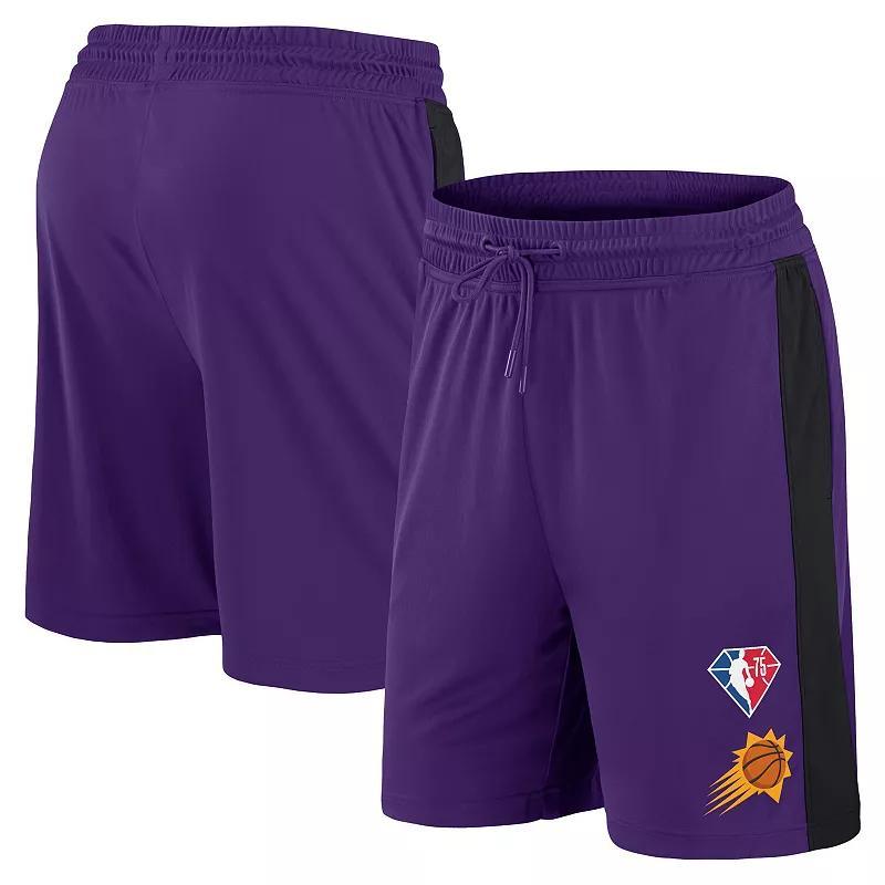 Mens Fanatics Branded Purple Phoenix Suns 75th Anniversary Downtown Performance Practice Shorts Product Image