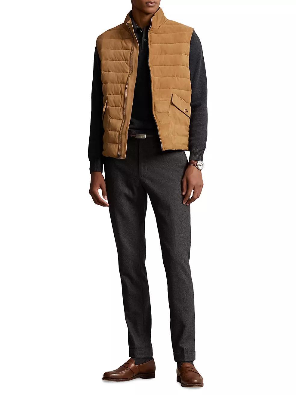 Kent Suede Quilted Vest Product Image