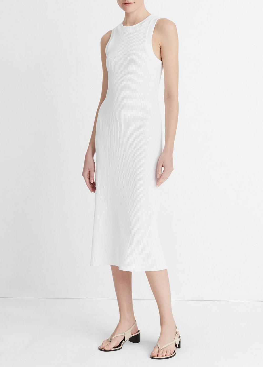 Ribbed High-Neck Tank Dress Product Image