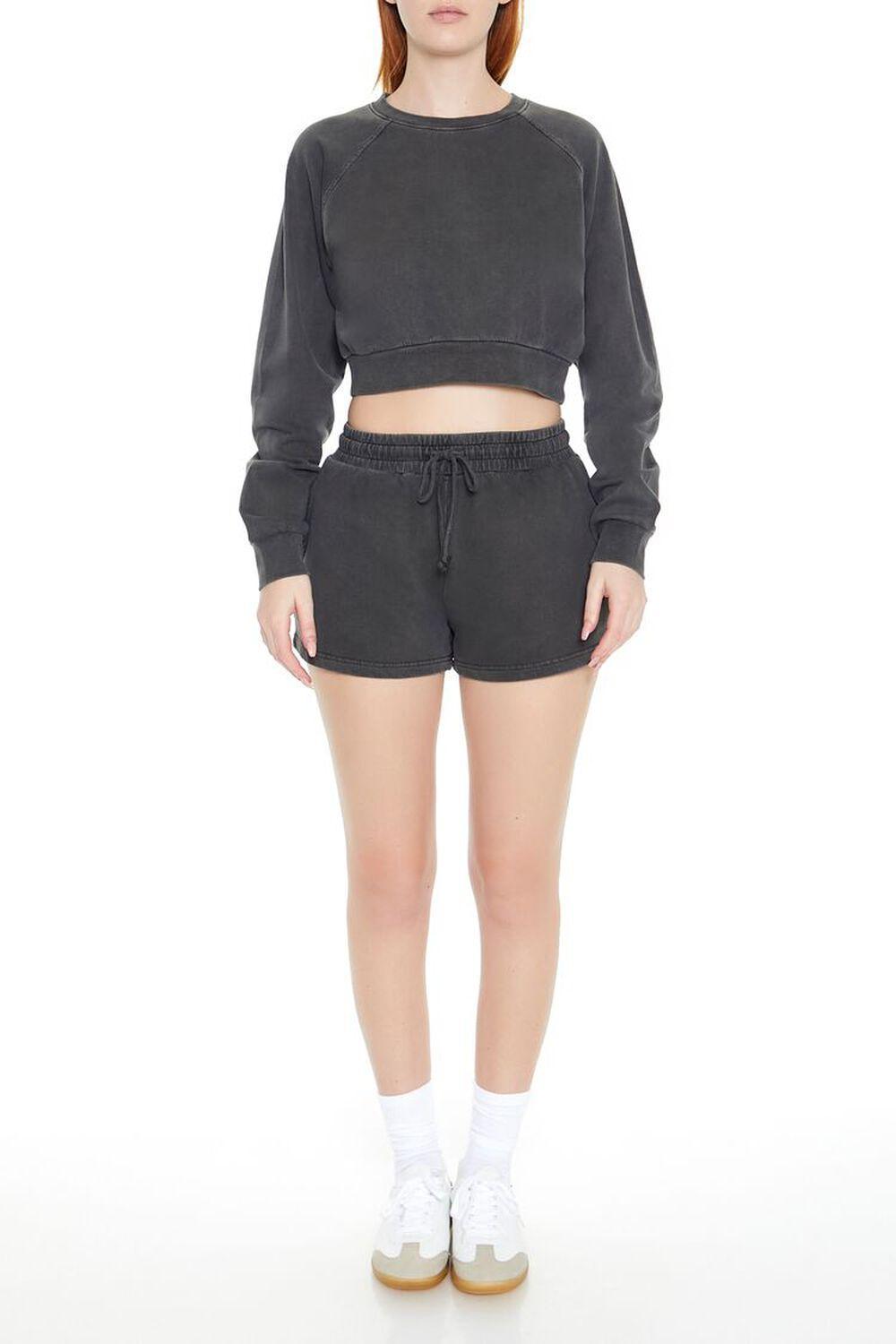 Cropped Mineral Wash Pullover | Forever 21 Product Image