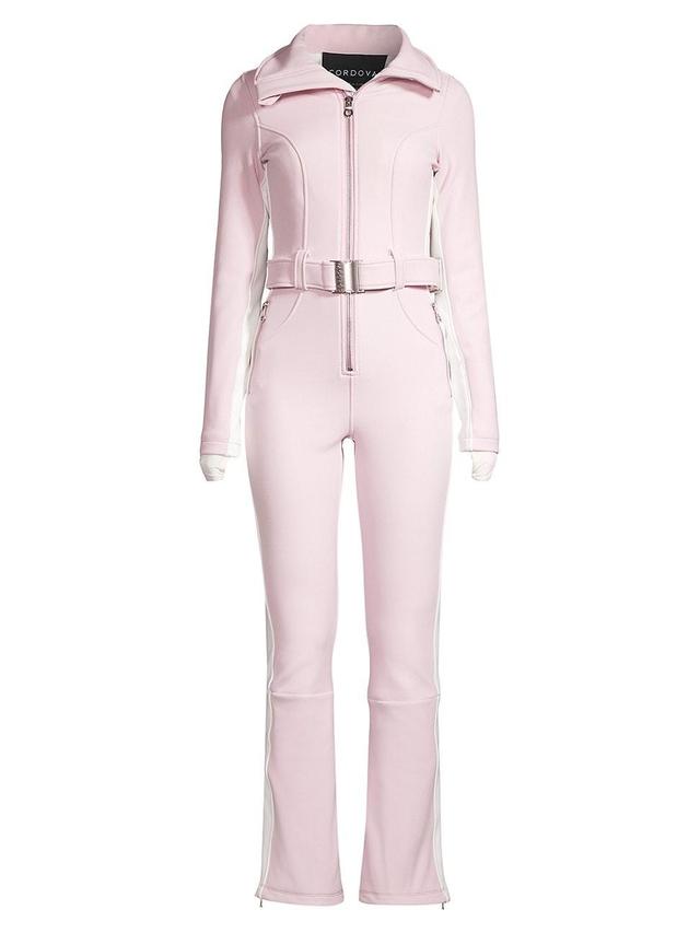 Womens Belted Ski Jumpsuit Product Image