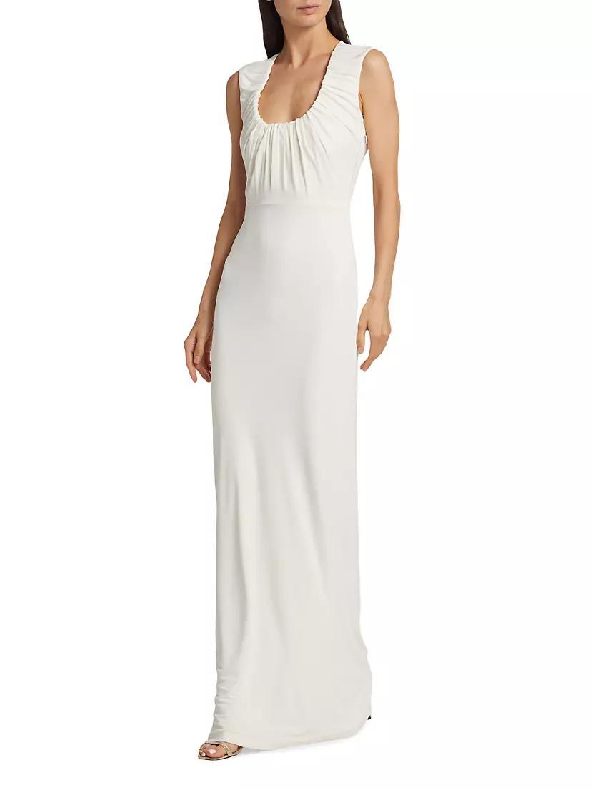 Shirred Jersey Maxi Dress Product Image