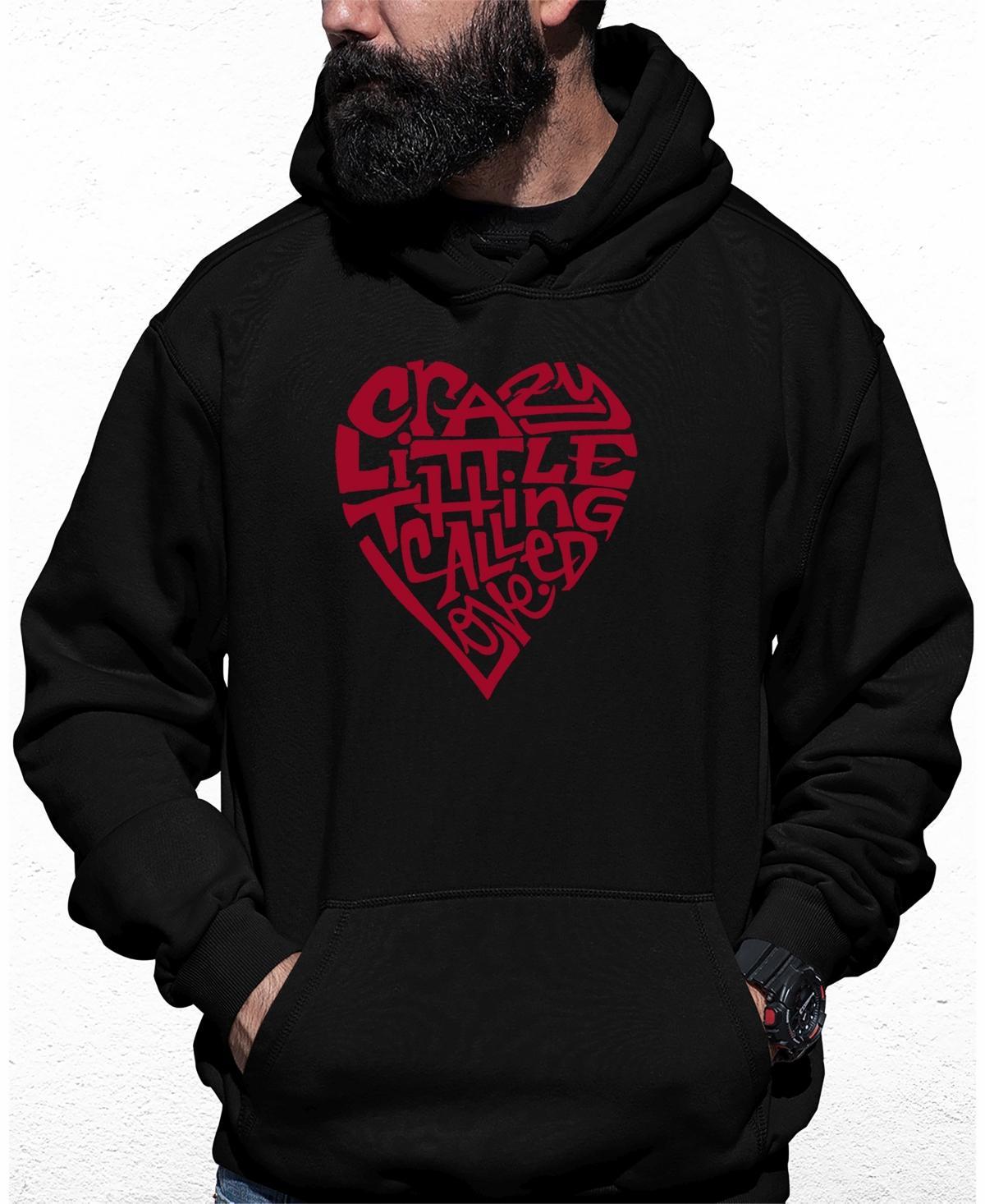 Mens Country Music Heart Word Art Hooded Sweatshirt Product Image