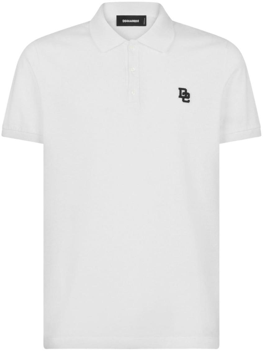 DSQUARED2 White Tennis Fit Polo Product Image