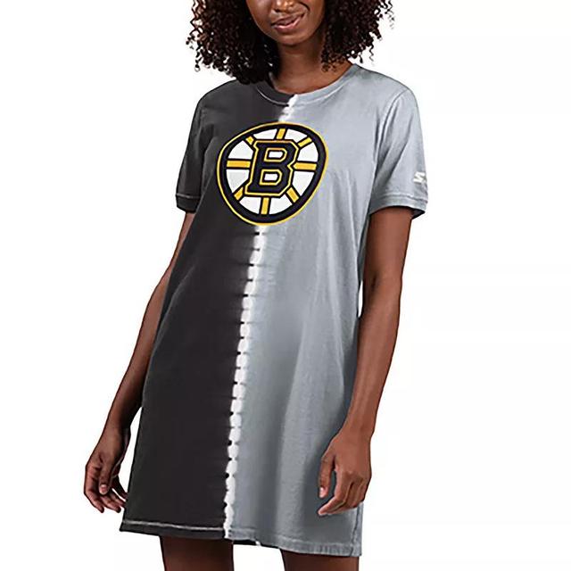 Womens Starter Boston Bruins Ace Tie-Dye Sneaker Dress Product Image