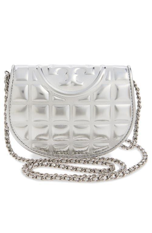 Fleming Leather Crossbody Bag<br> In Metallic Product Image