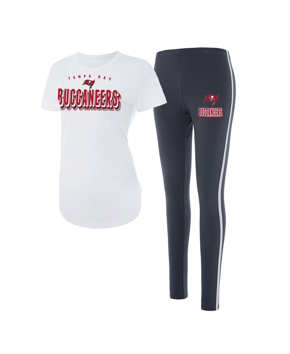 Womens Concepts Sport White Tampa Bay Buccaneers Sonata T-shirt and Leggings Set - White Product Image