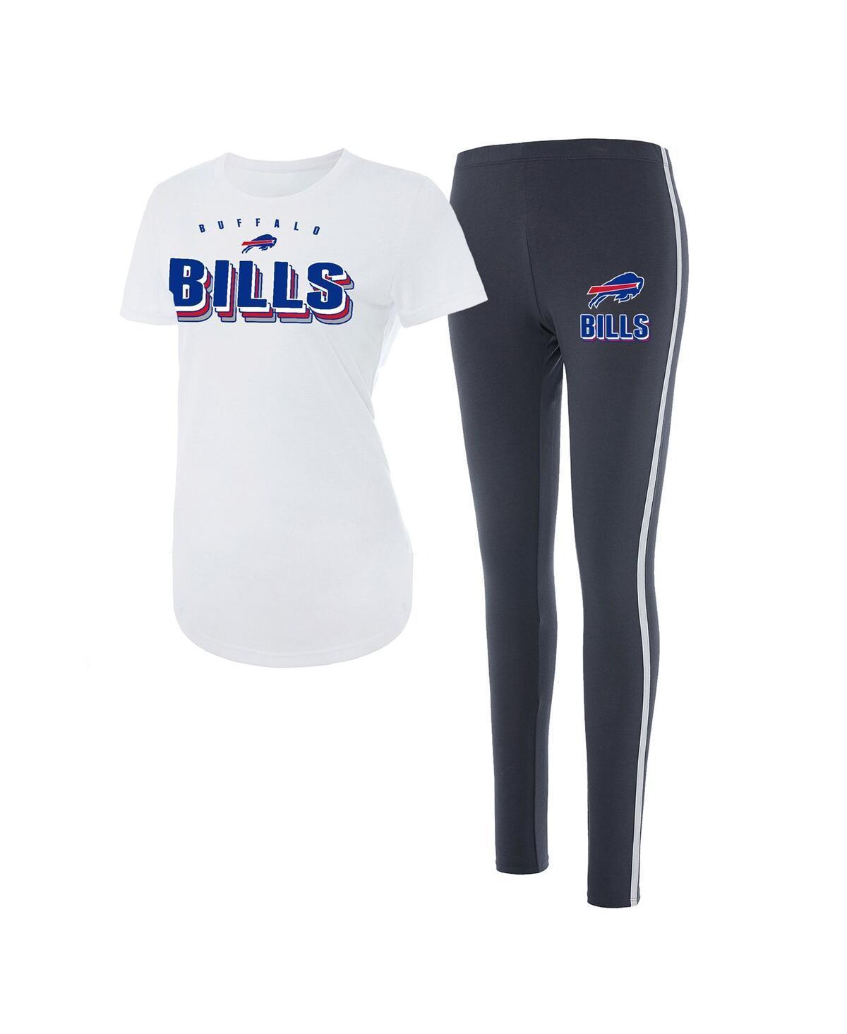 Womens Concepts Sport White Buffalo Bills Sonata T-shirt and Leggings Set - White Product Image