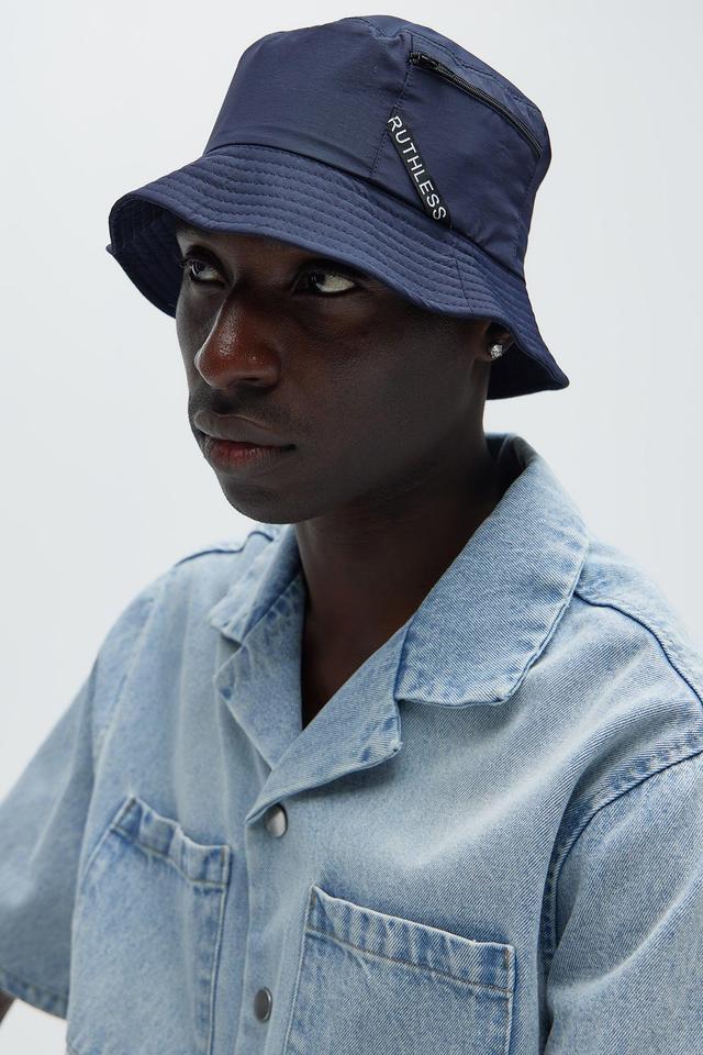 Zip It Bucket Hat - Navy Product Image