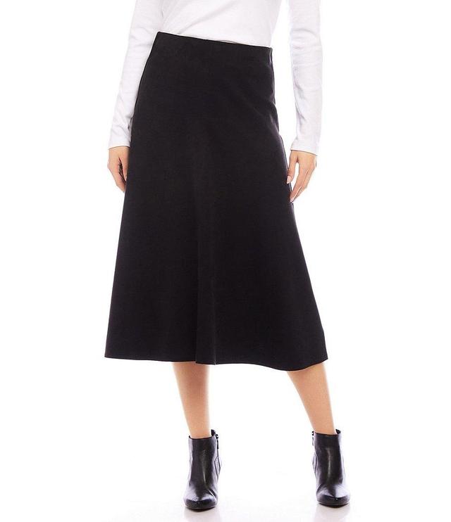 Karen Kane Petite Faux Suede A Line Midi Skirt Product Image