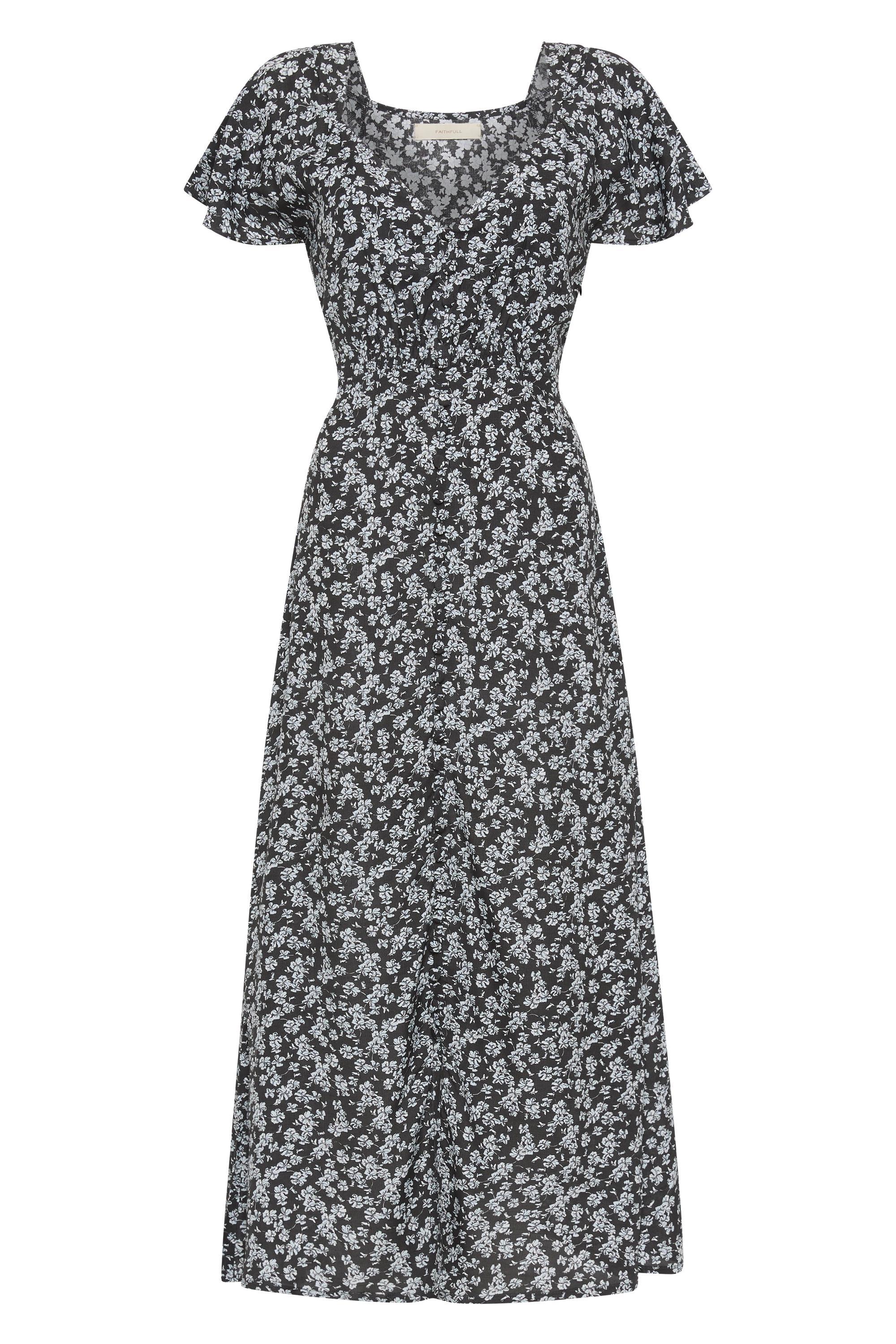 Aurelie Midi Dress Leilani Charred Navy Product Image