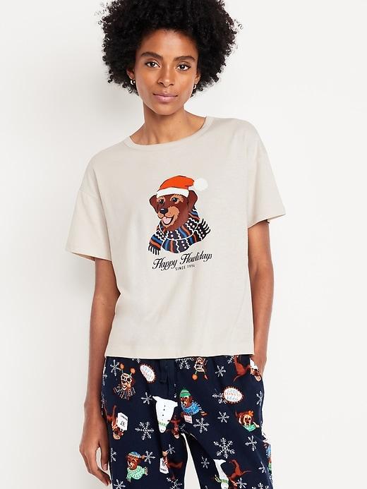 Matching Holiday-Graphic T-Shirt for Women Product Image