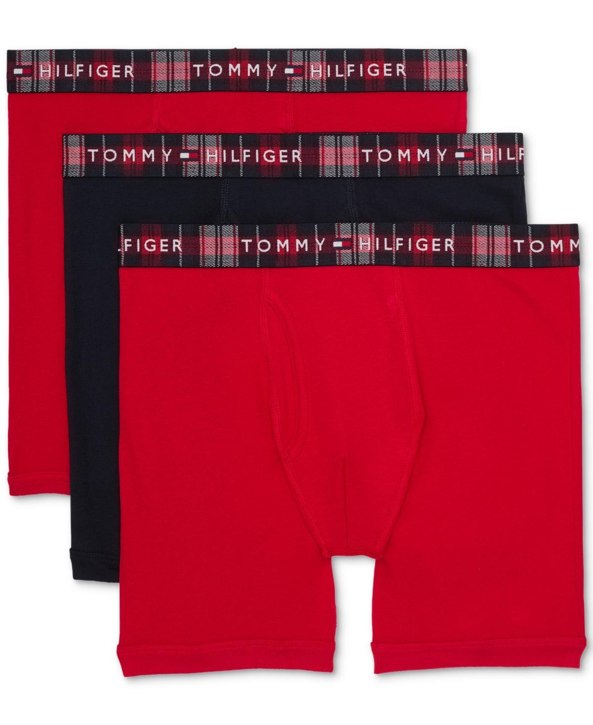 Tommy Hilfiger Mens Solid Boxer Briefs, Pack of 3 Product Image