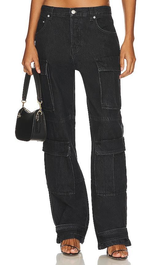 GRLFRND Lex Cargo Jean in South Point - Black. Size 31 (also in 32). product image