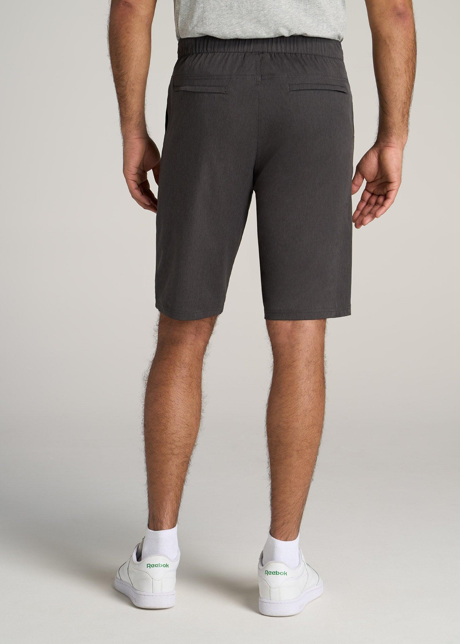 Hybrid Shorts for Tall Men in Anthracite Mix Product Image