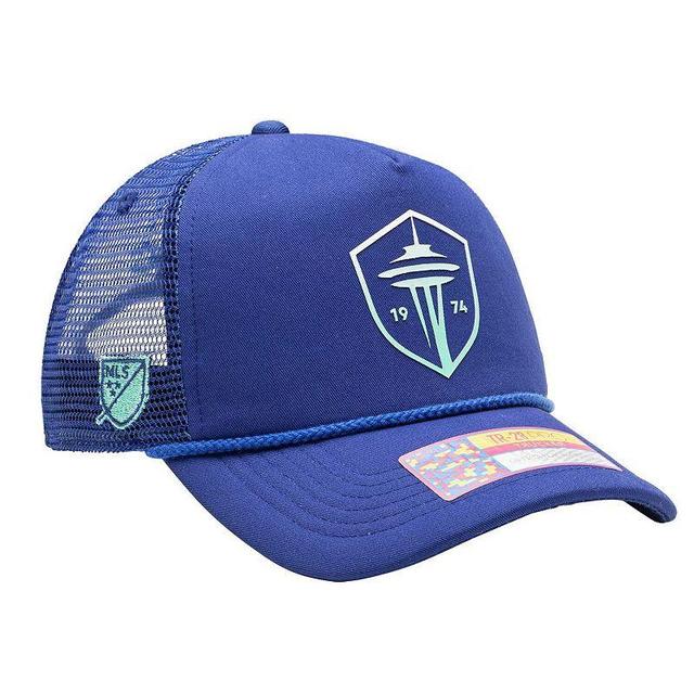 Mens Seattle Sounders FC Atmosphere Trucker Adjustable Hat Product Image