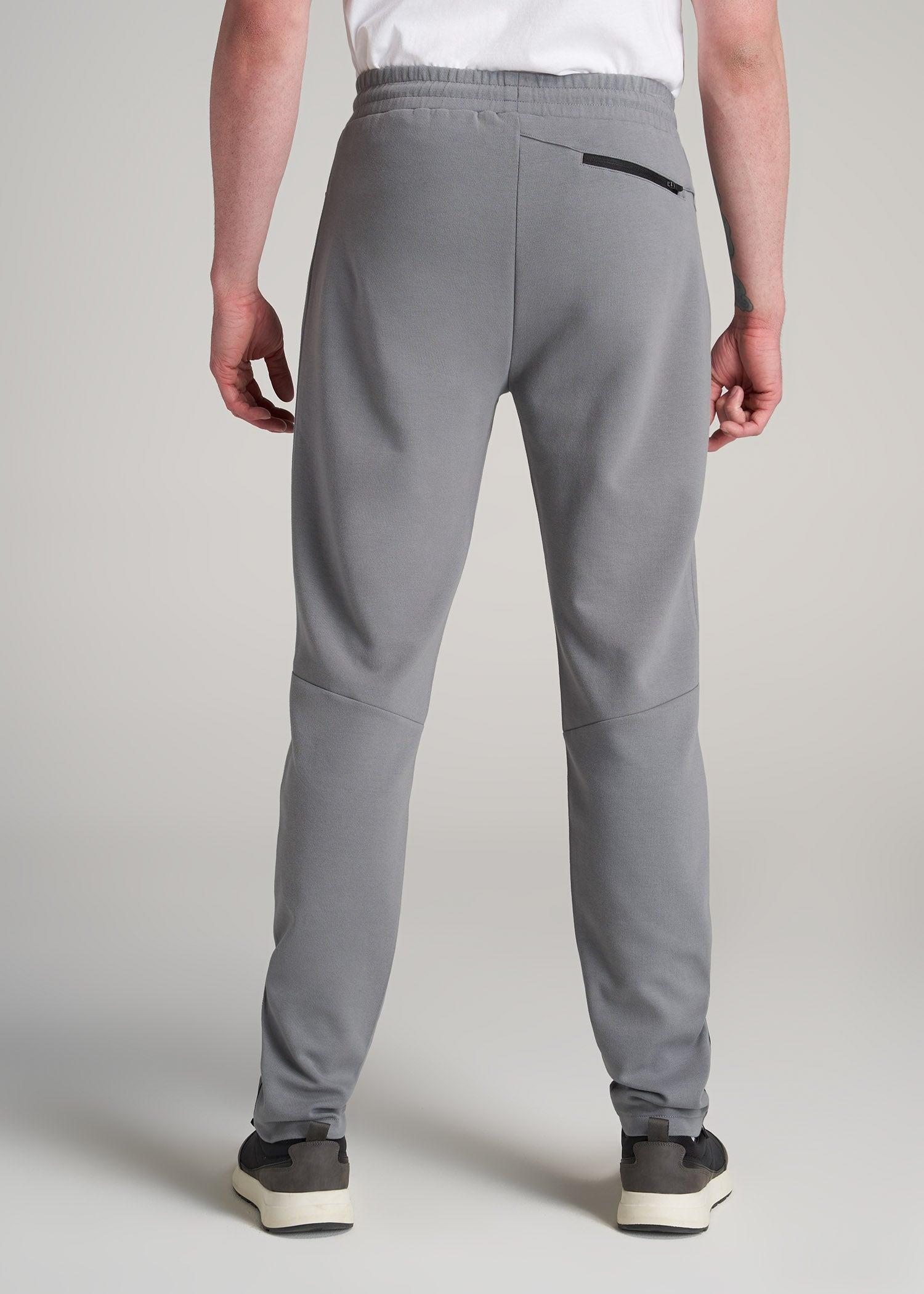 Tall Men's Tech-Knit Zip Joggers in Fossil Grey Product Image