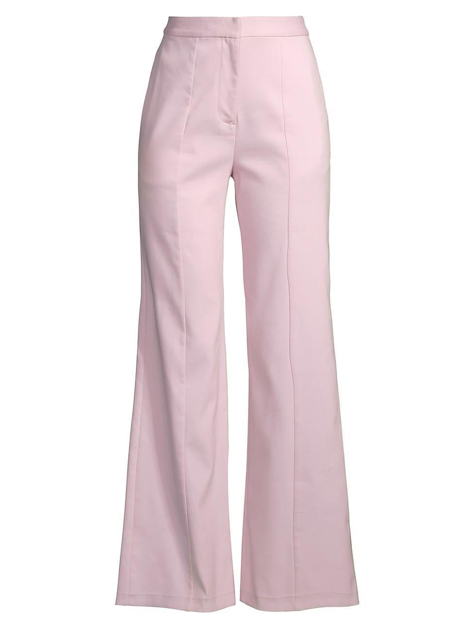 Womens Cotton Twill Flare Pants Product Image