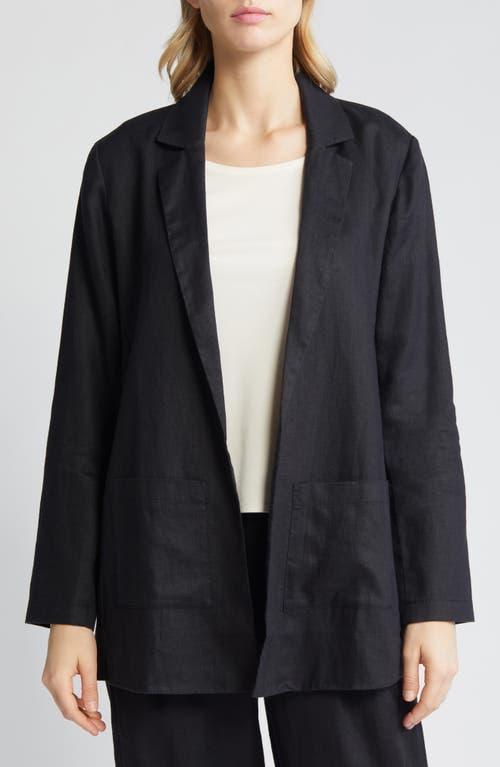 Open-Front Organic Linen Blazer Product Image