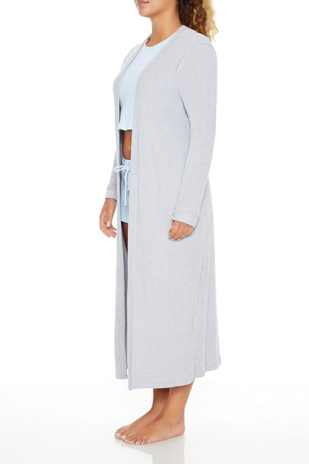 Ribbed Open-Front Robe | Forever 21 Product Image