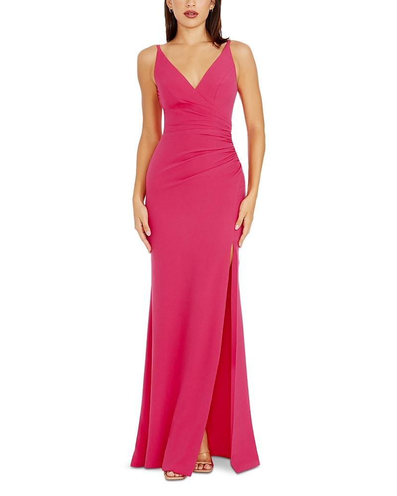 Womens Jordan Sleeveless Ruched Gown Product Image