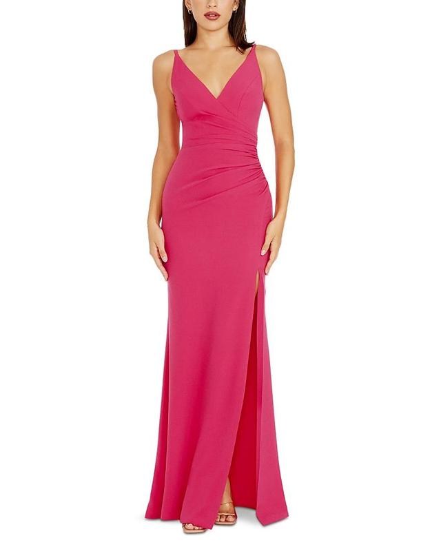 Womens Jordan Sleeveless Ruched Gown Product Image