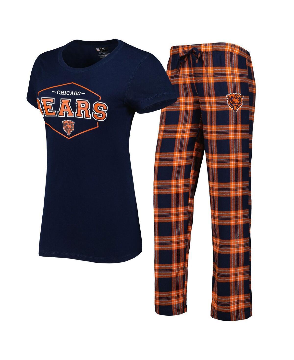 Womens Concepts Sport Navy Chicago Bears Badge T-shirt and Pants Sleep Set - Navy Product Image