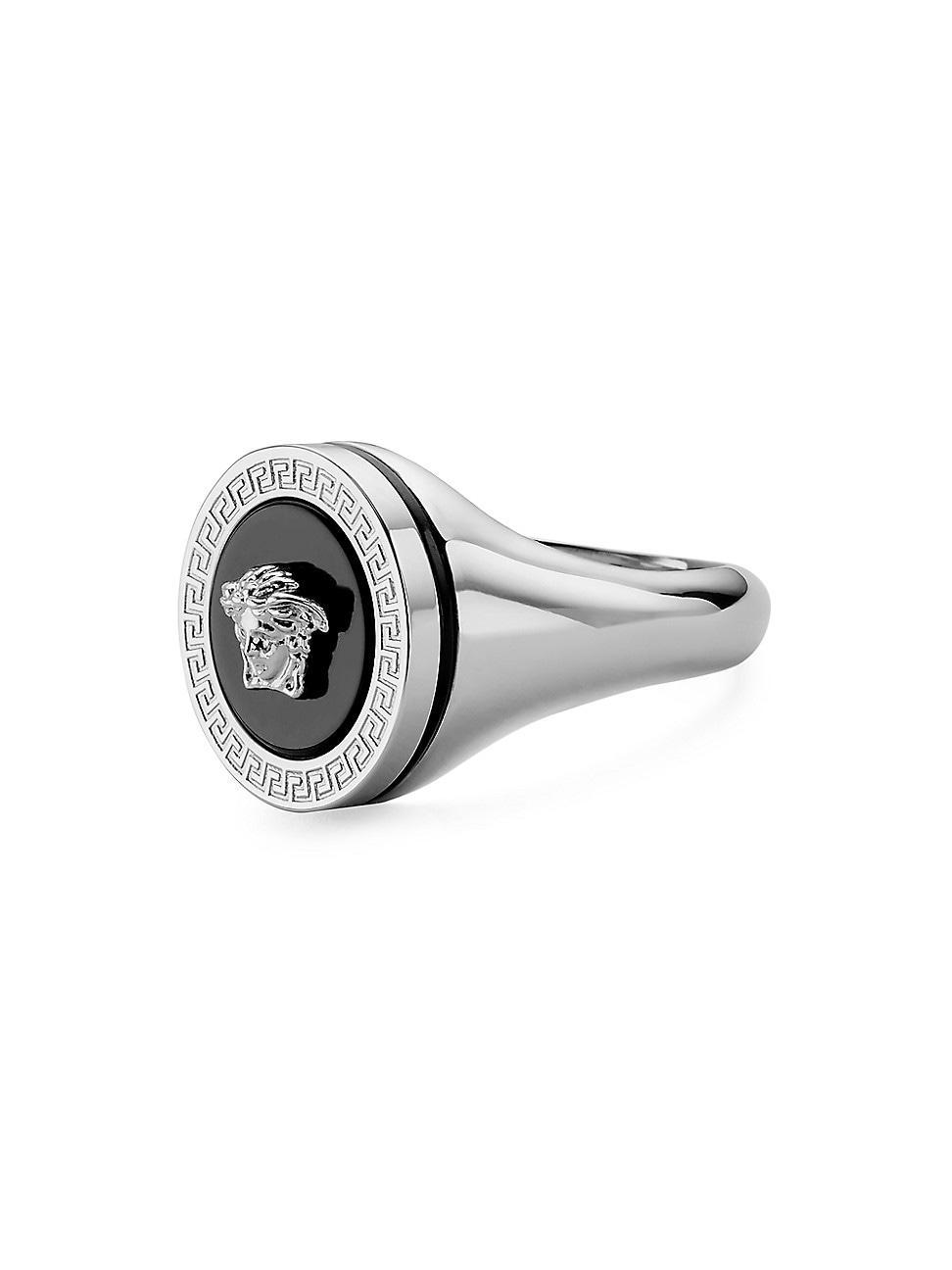 Mens Round Medusa Ring Product Image