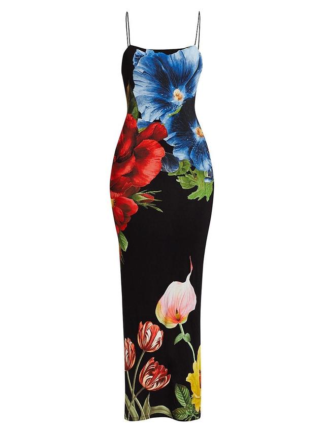 Womens Fifi Floral Fitted Maxi-Dress Product Image