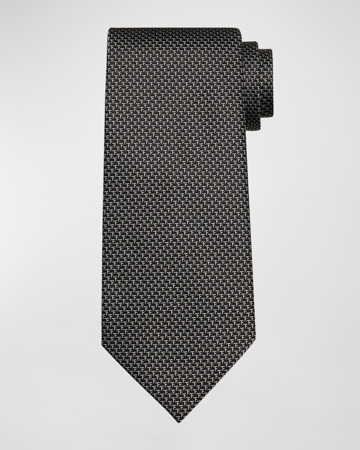 Mens Micro-TF Jacquard Silk Tie Product Image