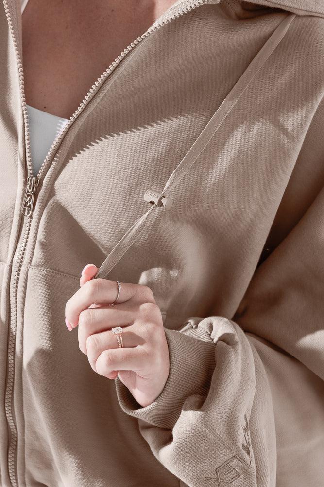 POPFLEX® Zip Cloud Hoodie - Blush Product Image