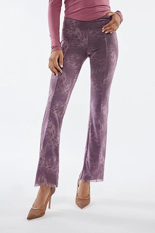 Silence + Noise Bella Mesh Flare Pant Womens at Urban Outfitters Product Image