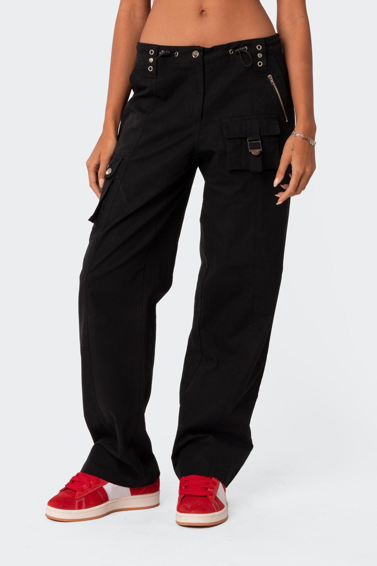 Saphire Low Rise Cargo Pants Product Image