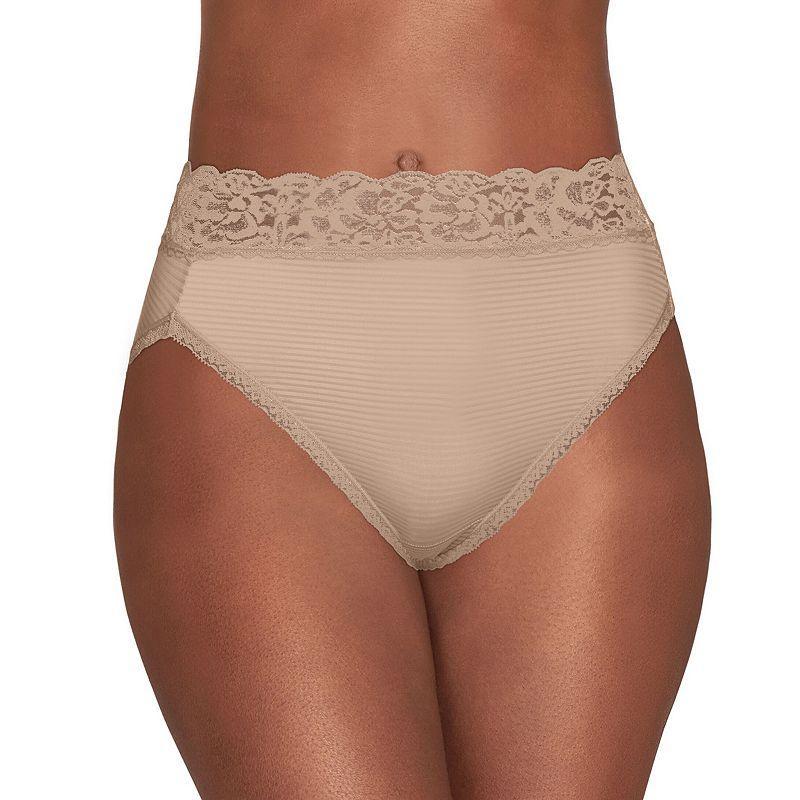 Vanity Fair Womens Flattering Lace Hi-Cut Panty Underwear 13280, extended sizes available Product Image