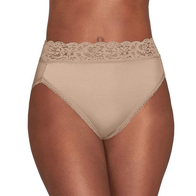 Womens Vanity Fair Flattering Lace Hi-Cut Panty 13280 Product Image