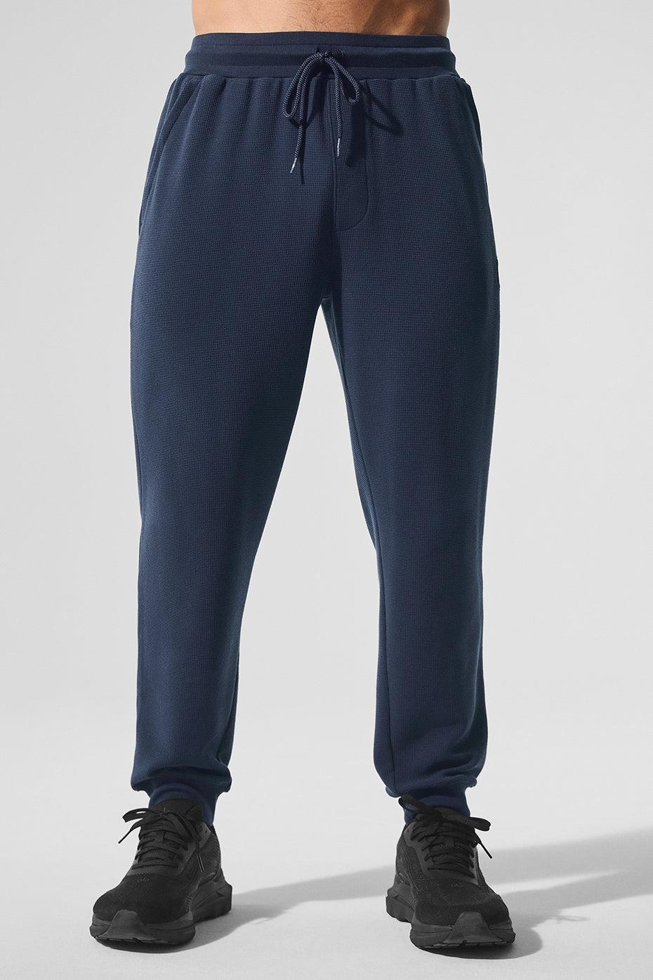 Micro Waffle Fast Break Jogger - Navy Male Product Image