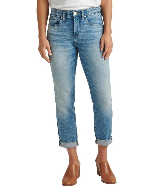 JAG Jeans Carter Ripped Cuffed Girlfriend Jeans Product Image