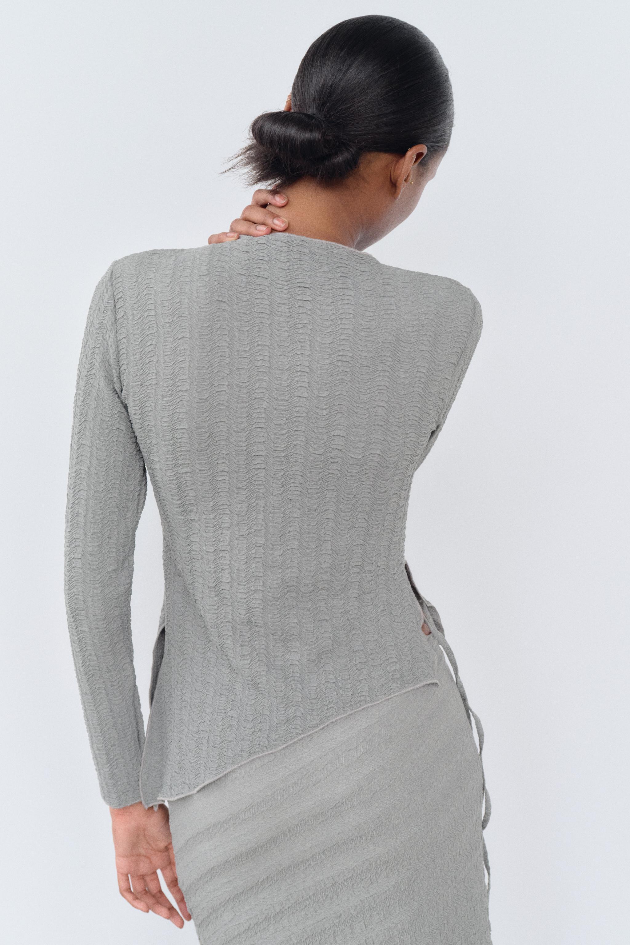 ASYMMETRIC TEXTURED TOP Product Image