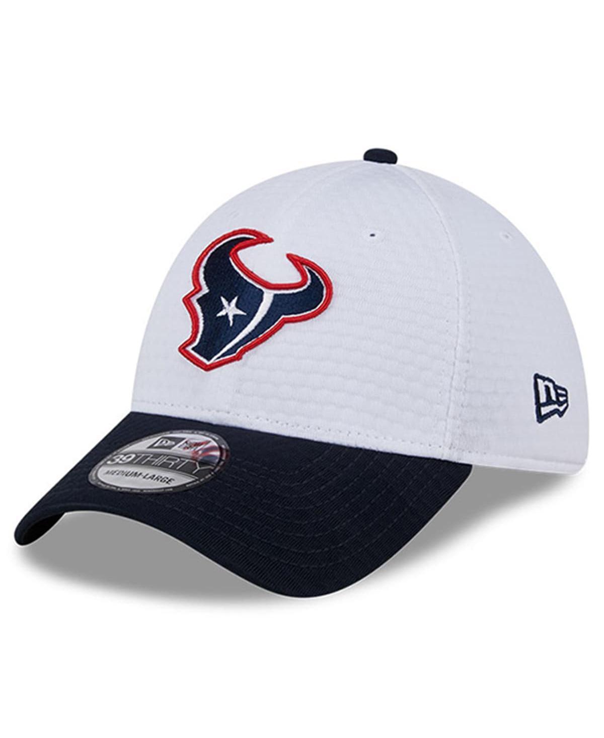 New Era Mens White Houston Texans 2024 Nfl Training Camp 39THIRTY Flex Hat - White, Navy Product Image