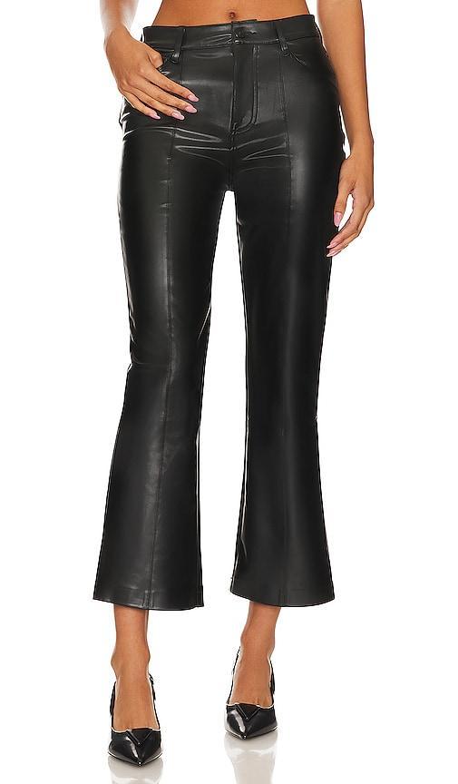 7 For All Mankind High Waist Slim Kick Faux Leather Flare Pants Product Image